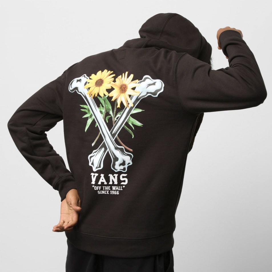 Vans Crossbones Pulóver Kapucnis Fekete
