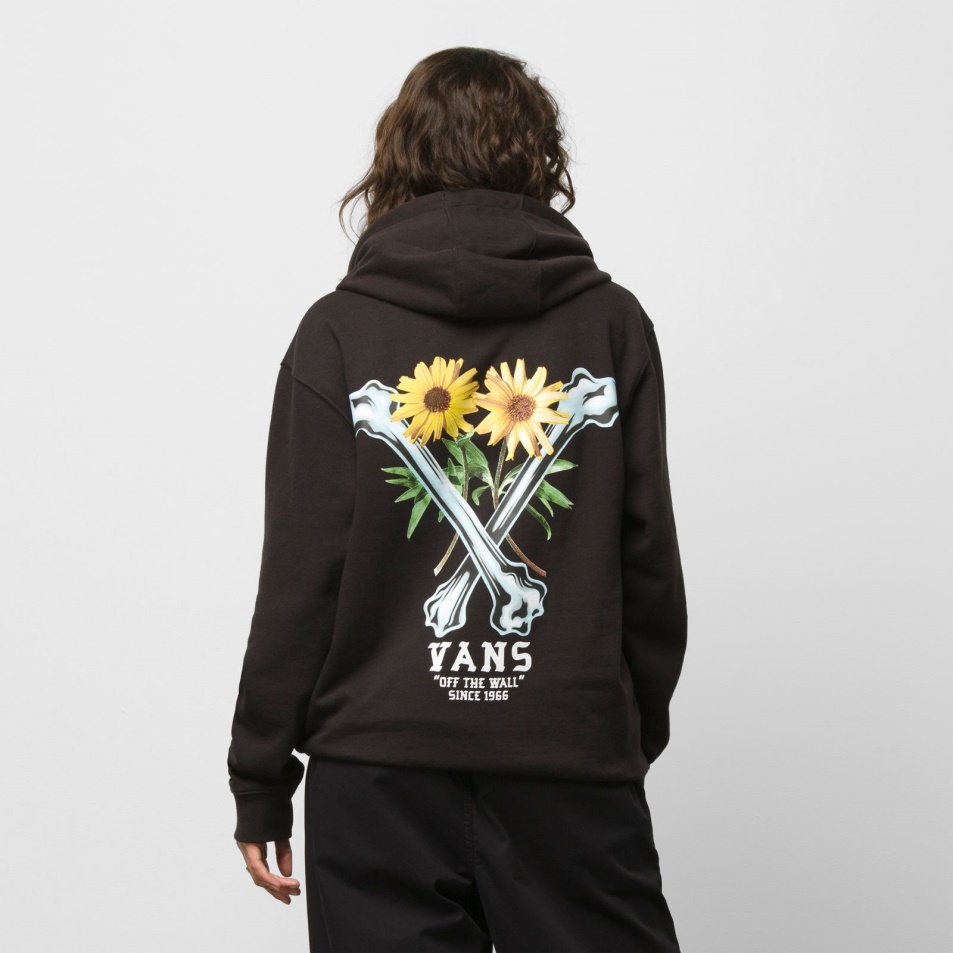 Vans Crossbones Pulóver Kapucnis Fekete