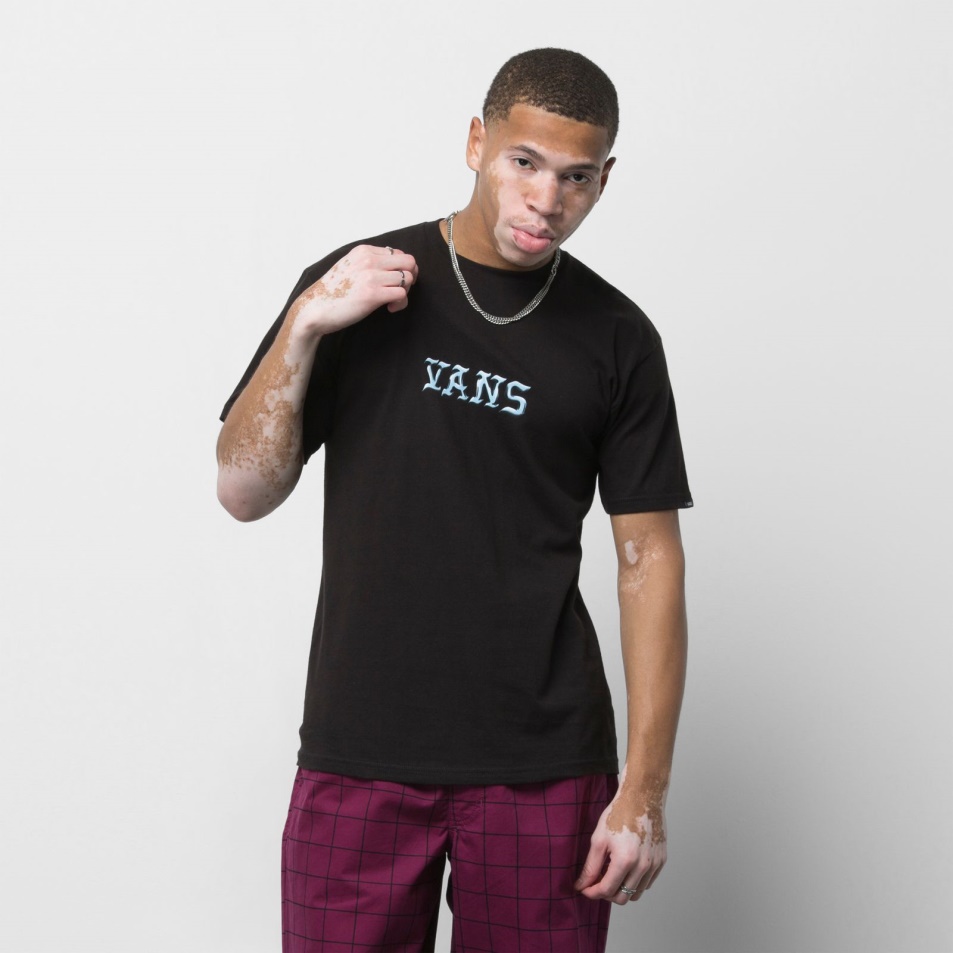 Vans Crossbones Póló Fekete