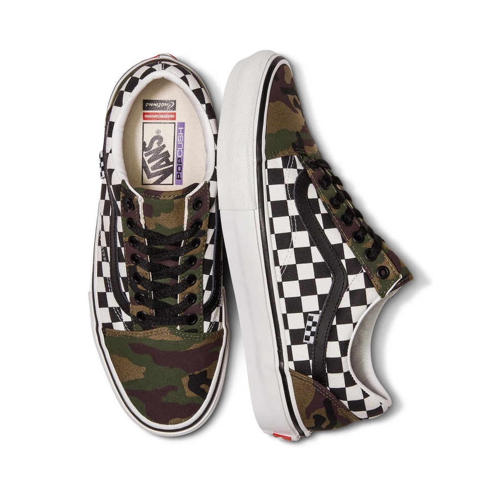 Furgonok Vámos Sakktábla Camo Korcsolya Old Skool