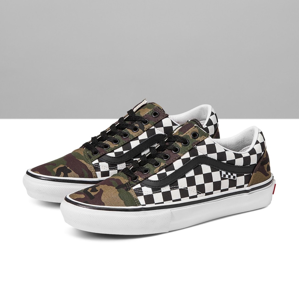 Furgonok Vámos Sakktábla Camo Korcsolya Old Skool