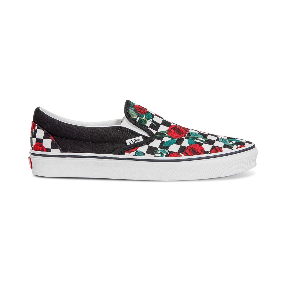 Kisteherautók Vámos Sakktáblás Rózsák Slip-on
