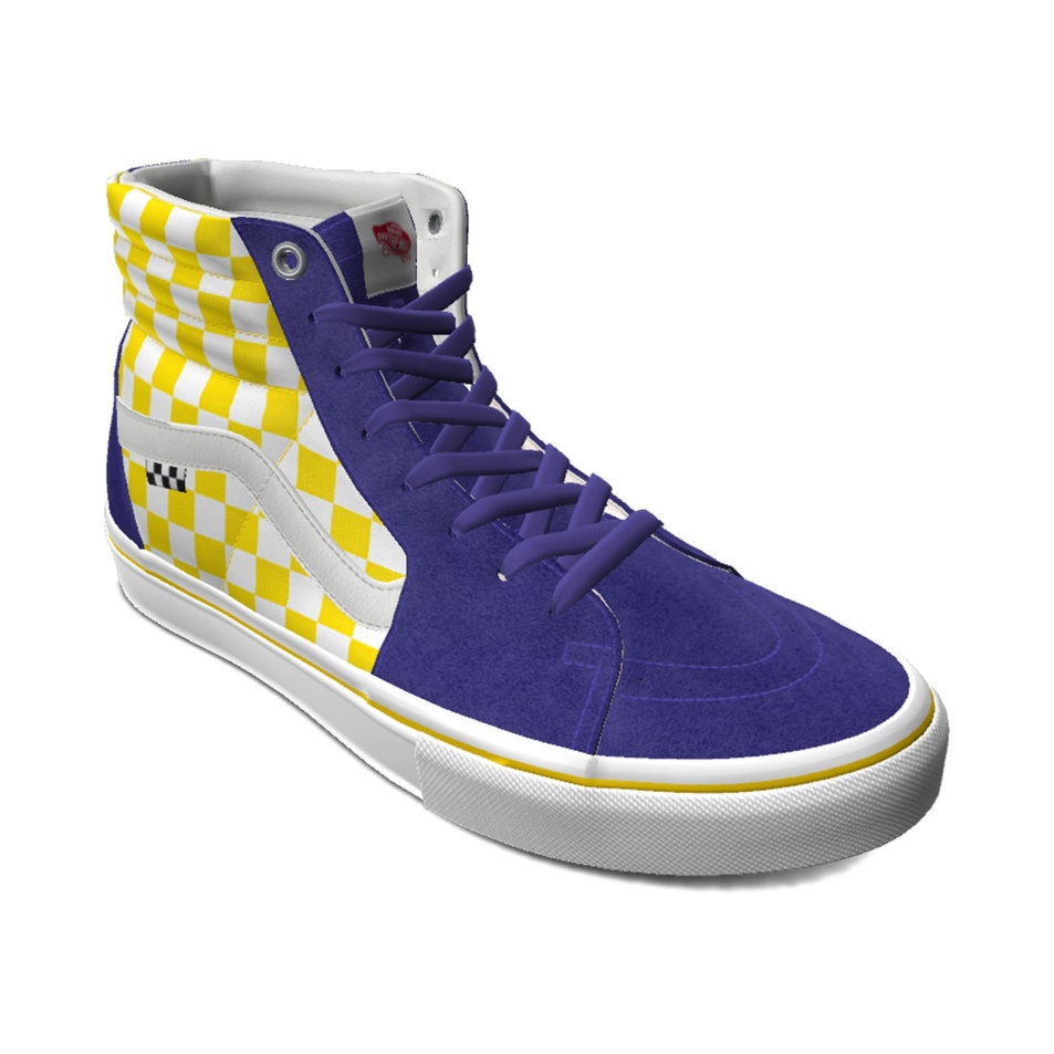 Kisteherautók Vám Cyber Sárga Sakktábla Korcsolya Sk8-hi