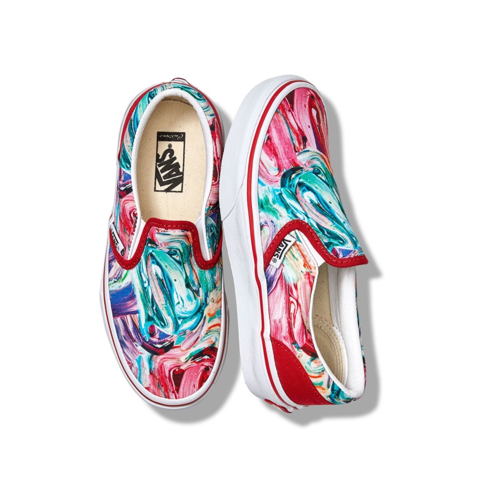 Furgonok Vámos Gyerekek Ecsetvonások Slip-on