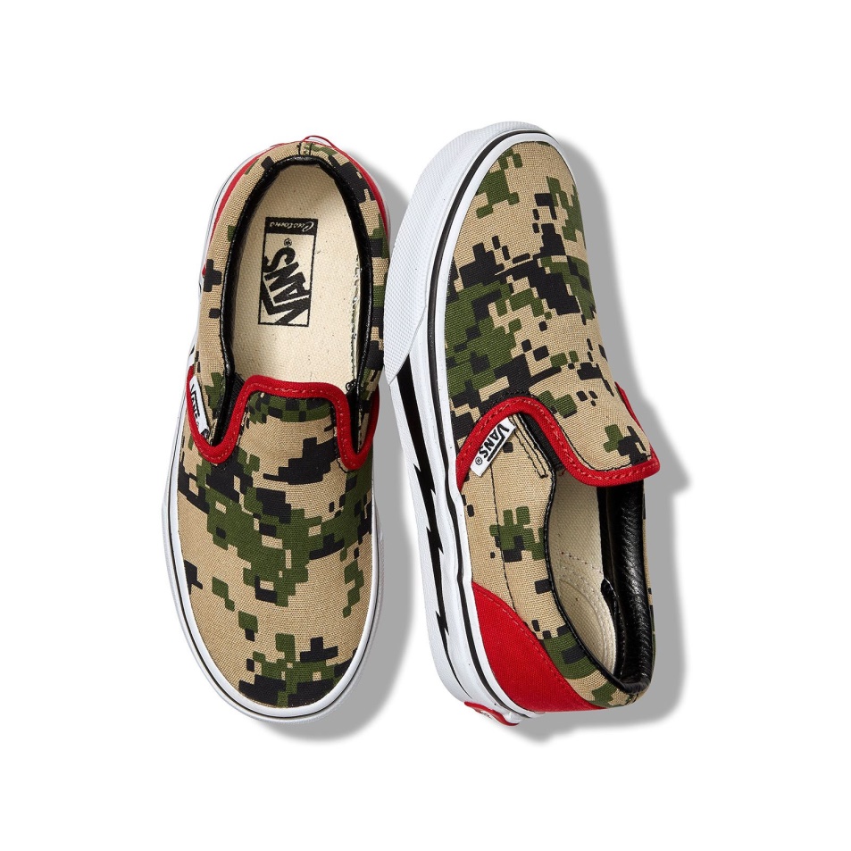 Furgonok Vámos Gyerekek Digi Camo Slip-on