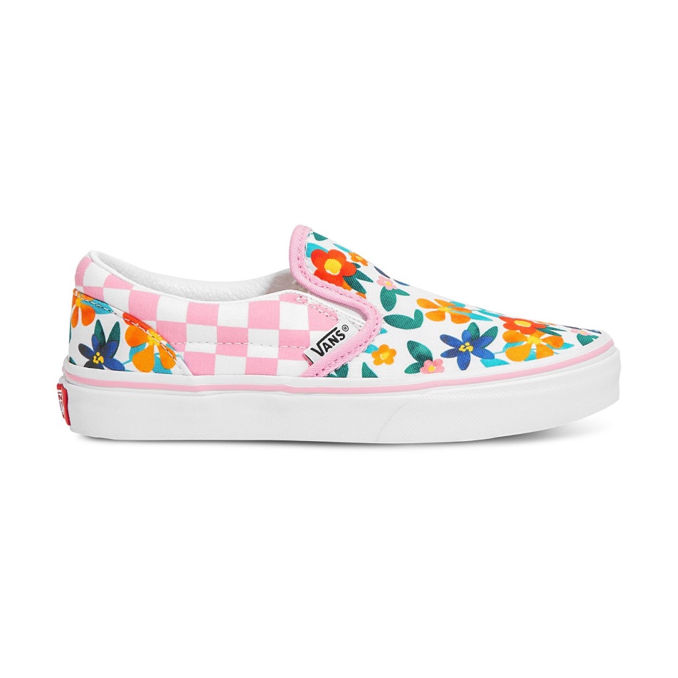 Furgonok Vámos Gyerekek Festett Virágos Slip-on