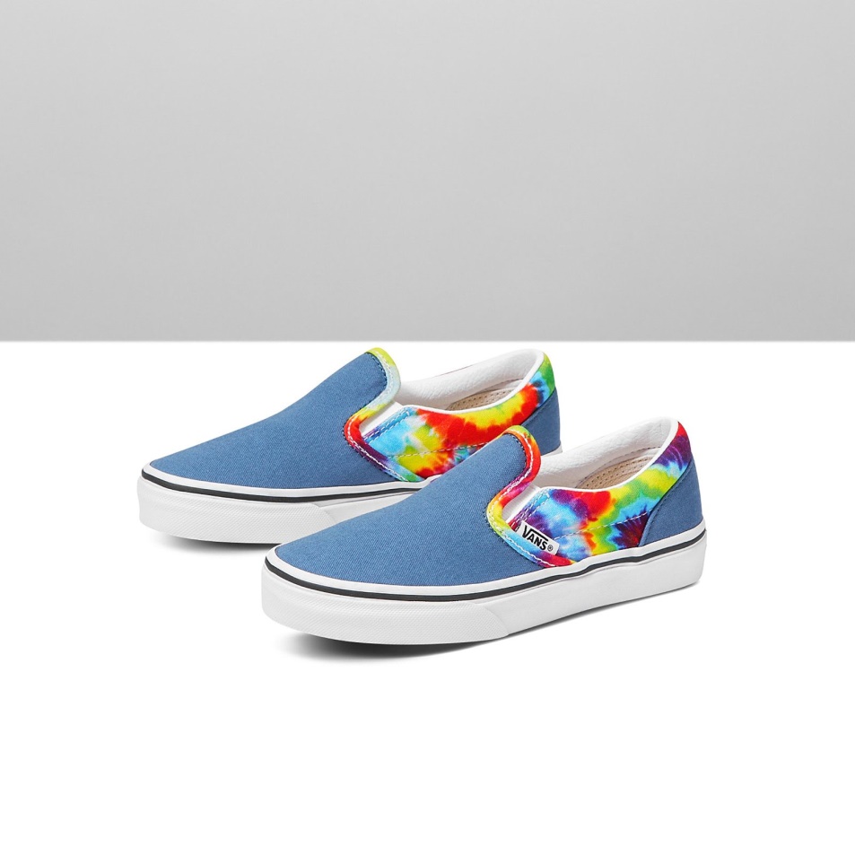 Kisteherautók Vámtengerészeti Szivárvány Nyakkendő Festés Slip-on Széles