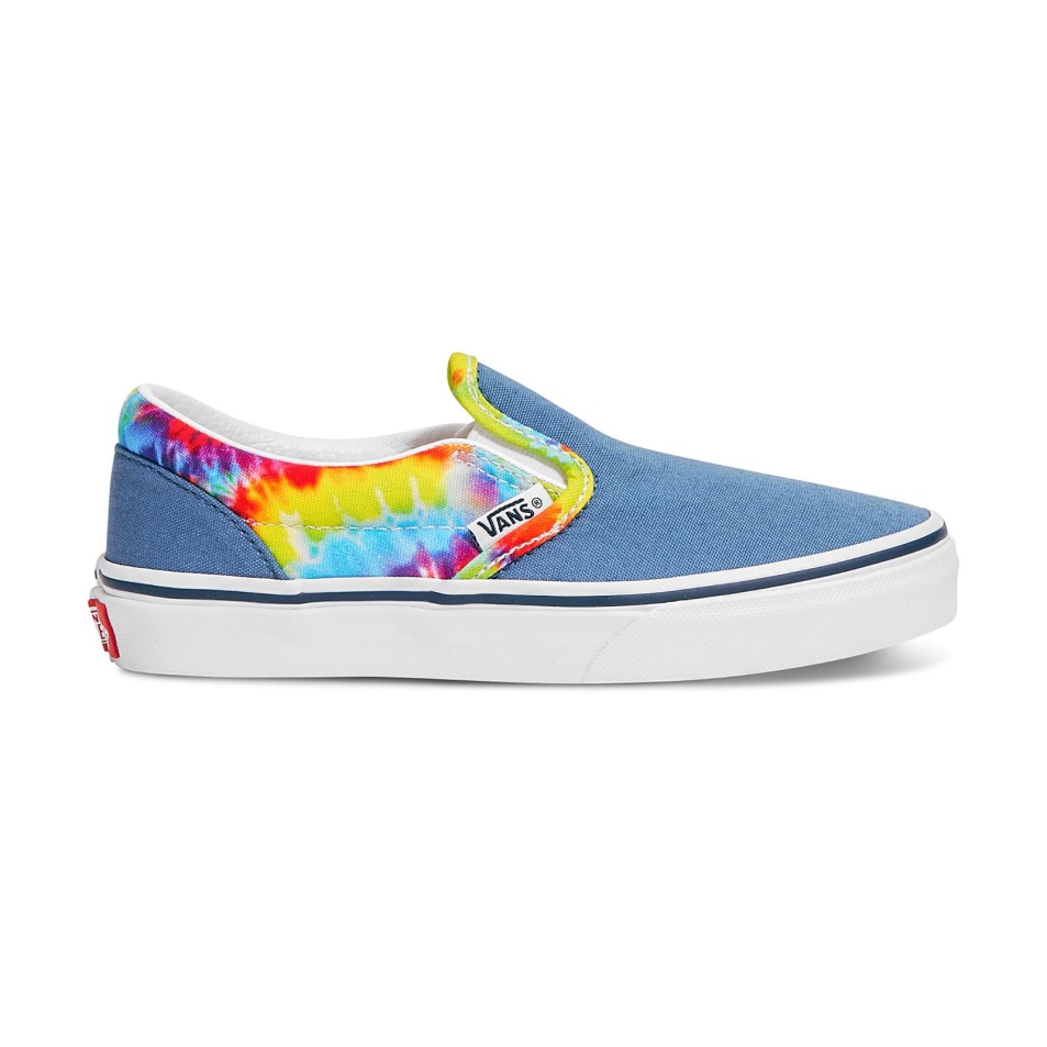 Kisteherautók Vámtengerészeti Szivárvány Nyakkendő Festés Slip-on Széles