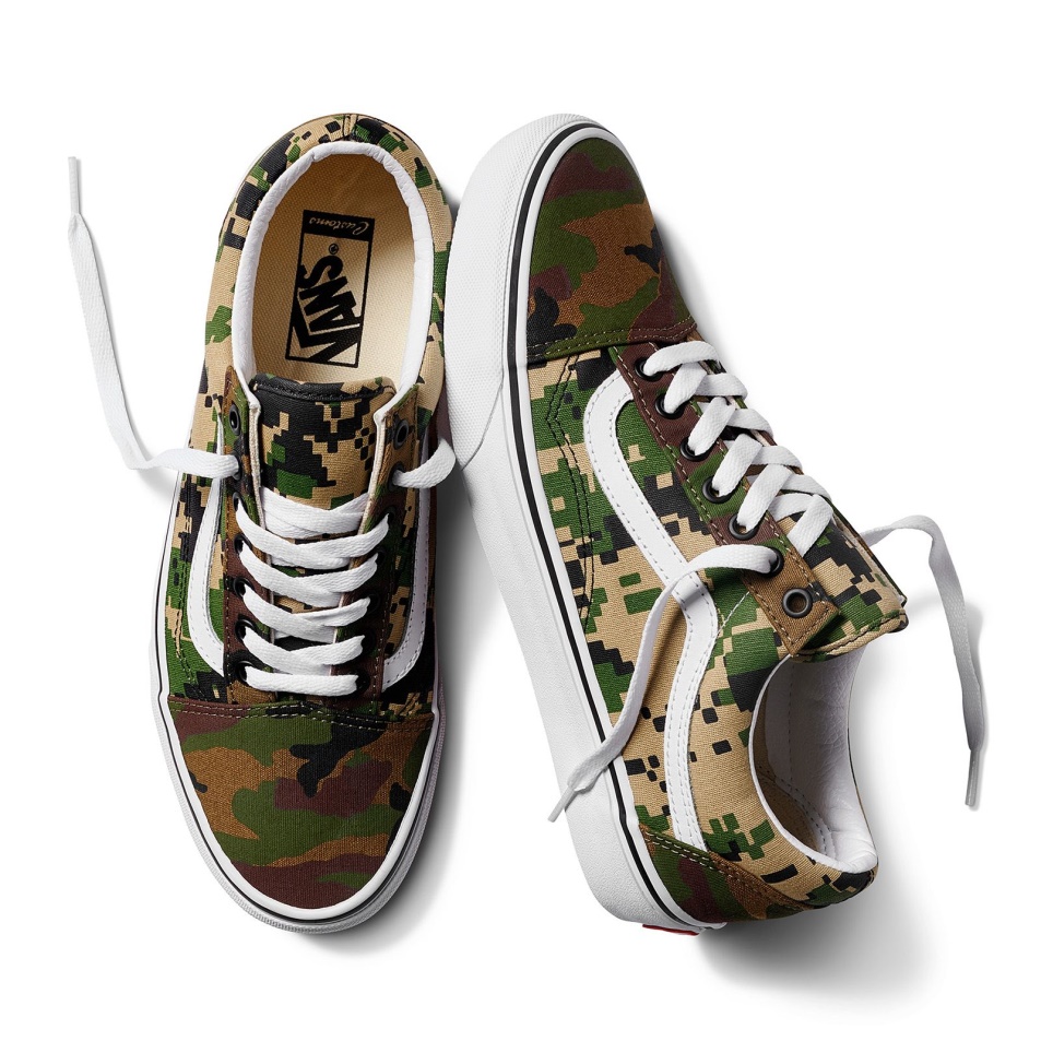 Van Te Pixel Camo Old Skool