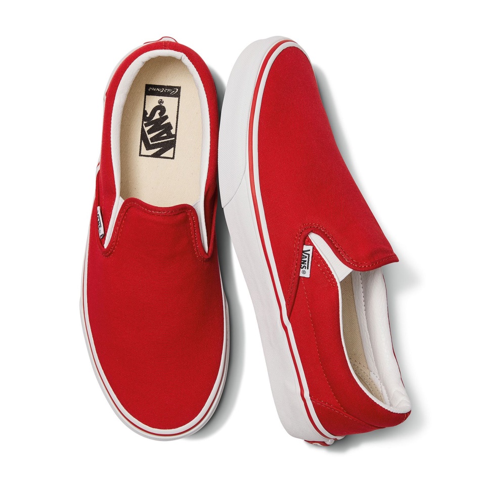 Kisteherautók Vámversenyzés Piros Slip-on Széles