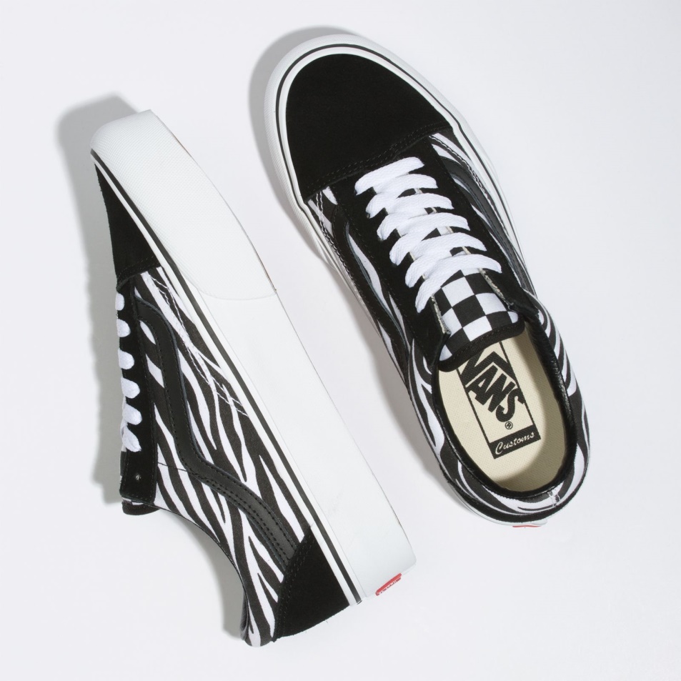 Zebra Old Skool Platform Furgon