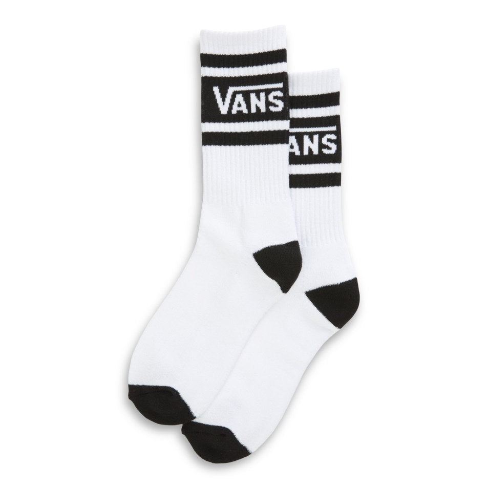 Vans Drop V Crew Ifjúsági Zokni 10-13,5 Fehér-fekete