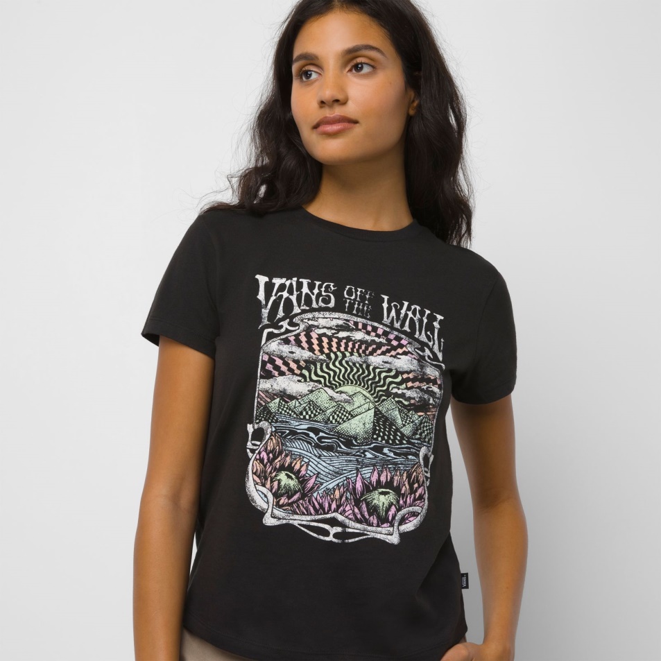 Vans Fieldtripz Crew Póló Fekete