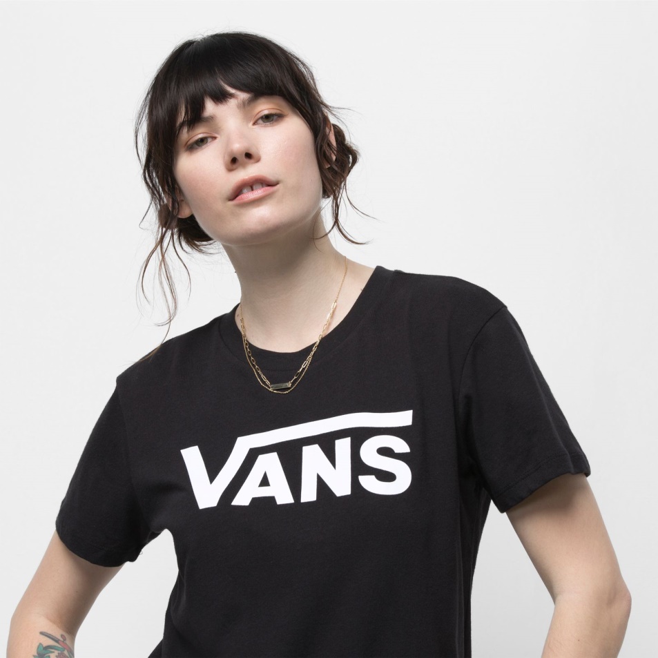 Vans Flying V Crew Póló Fekete