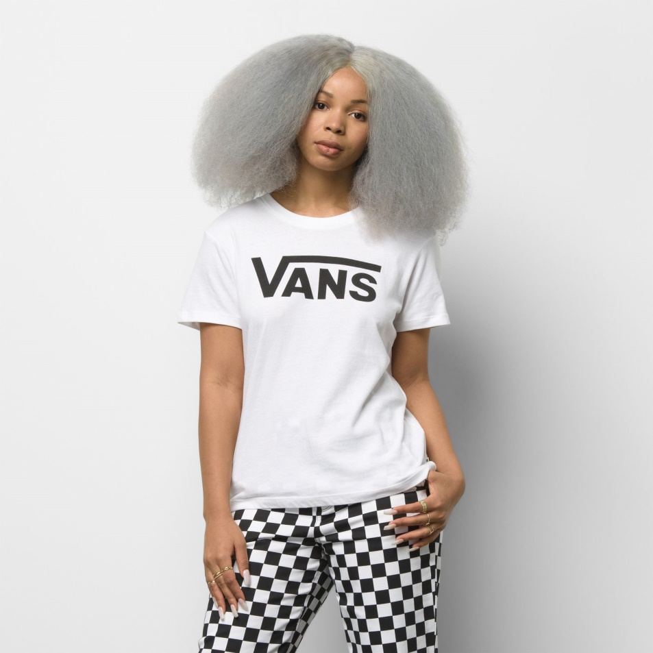 Vans Flying V Crew Póló Fehér