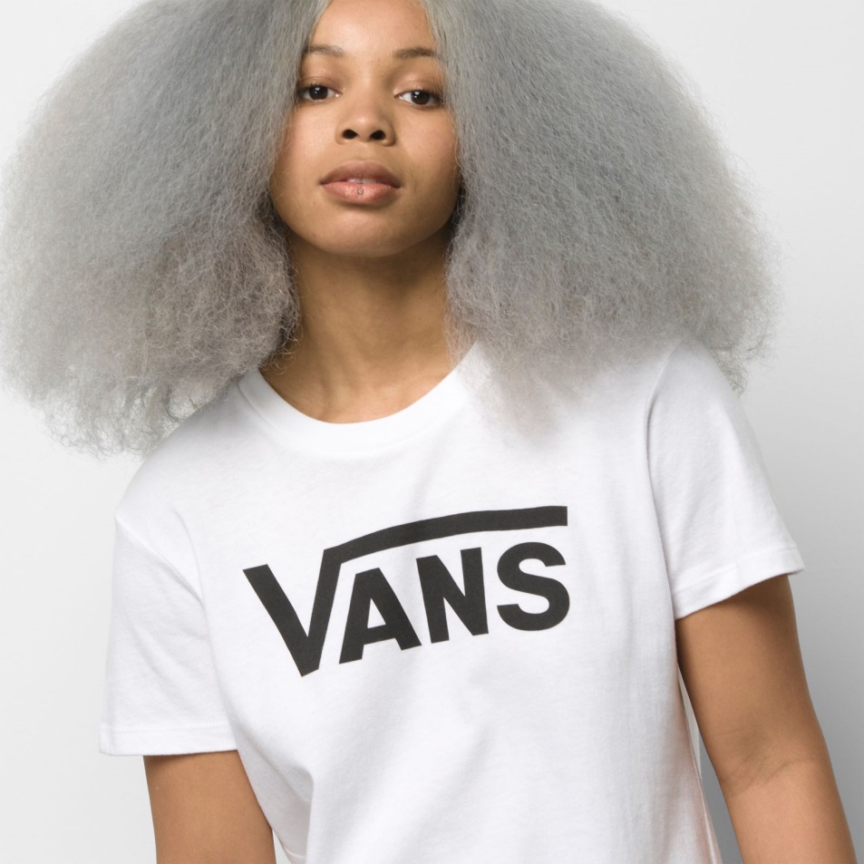 Vans Flying V Crew Póló Fehér