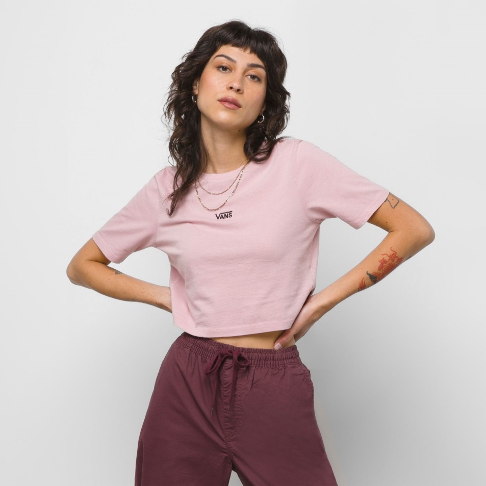 Vans Flying V Crop Crew Sport Póló Zephyr