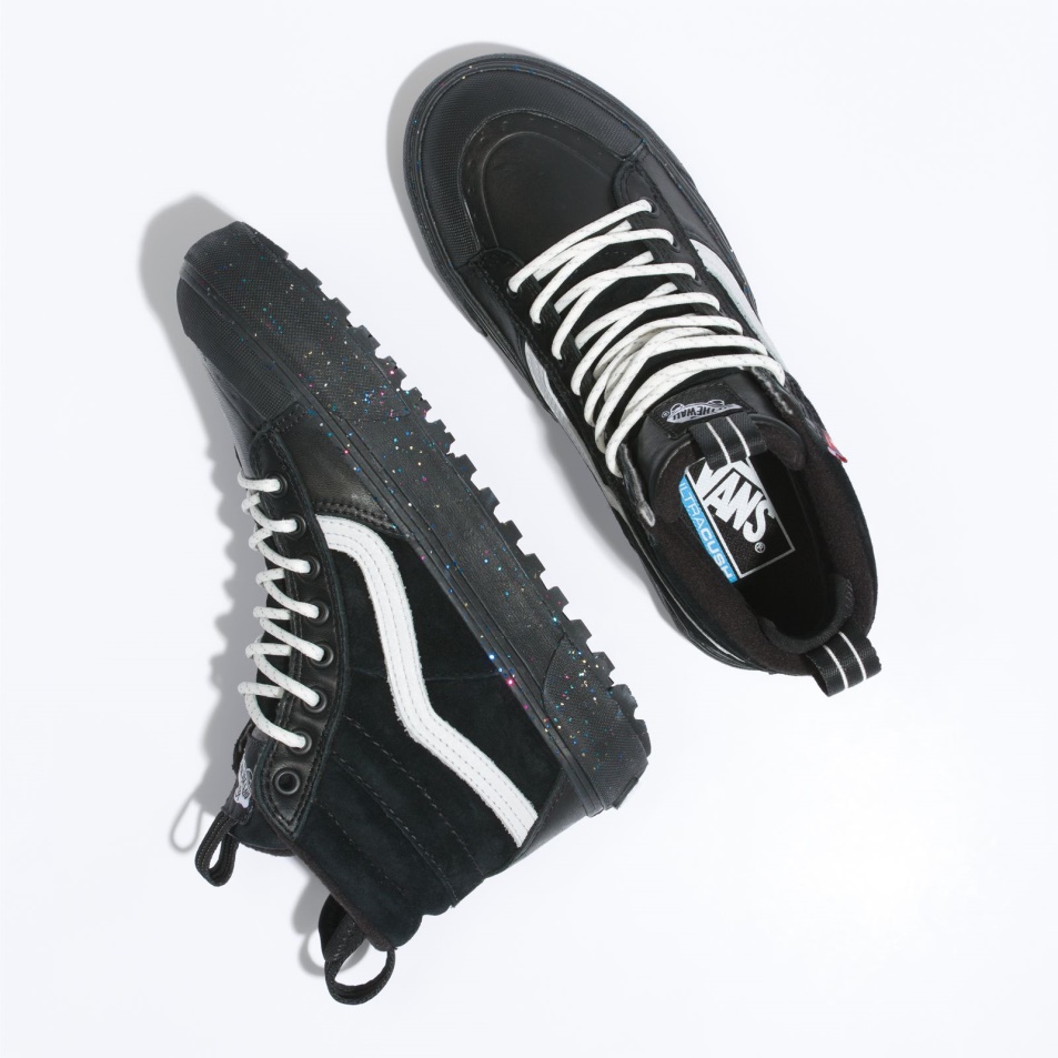 Furgonok Glitter Sk8-hi Mte-2 Fekete Csillogás