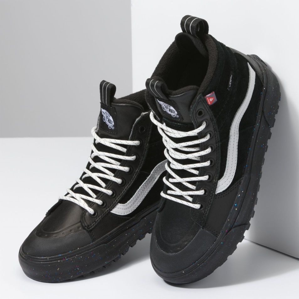 Furgonok Glitter Sk8-hi Mte-2 Fekete Csillogás