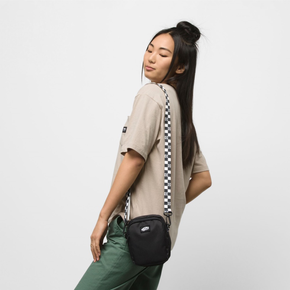 Vans Go Getter Crossbody Bag Fekete-fekete-fehér