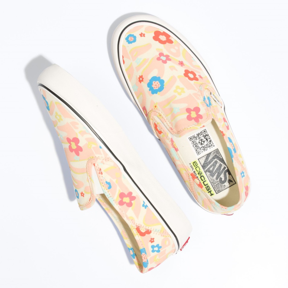 Furgonok Groovy Virágos Slip-on Vr3 Sf Marshmallow-multi
