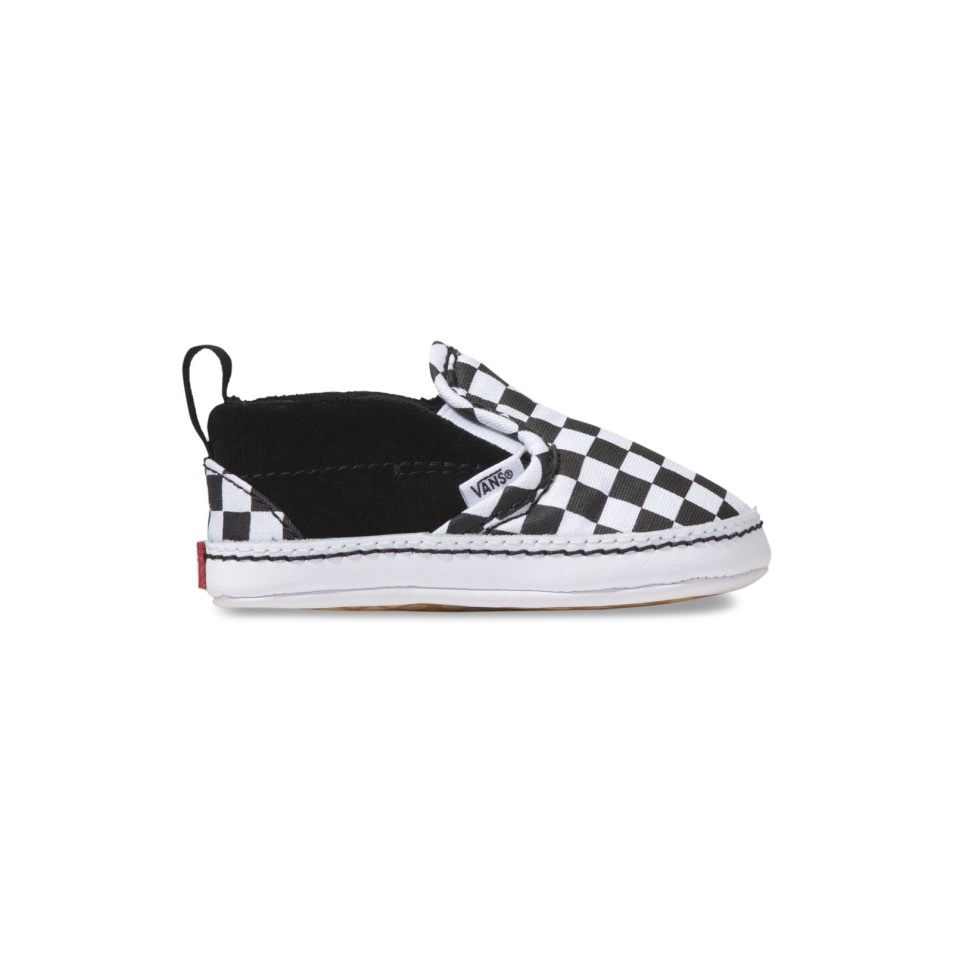 Vans Infant Checker Slip-on V Crib Black-true White