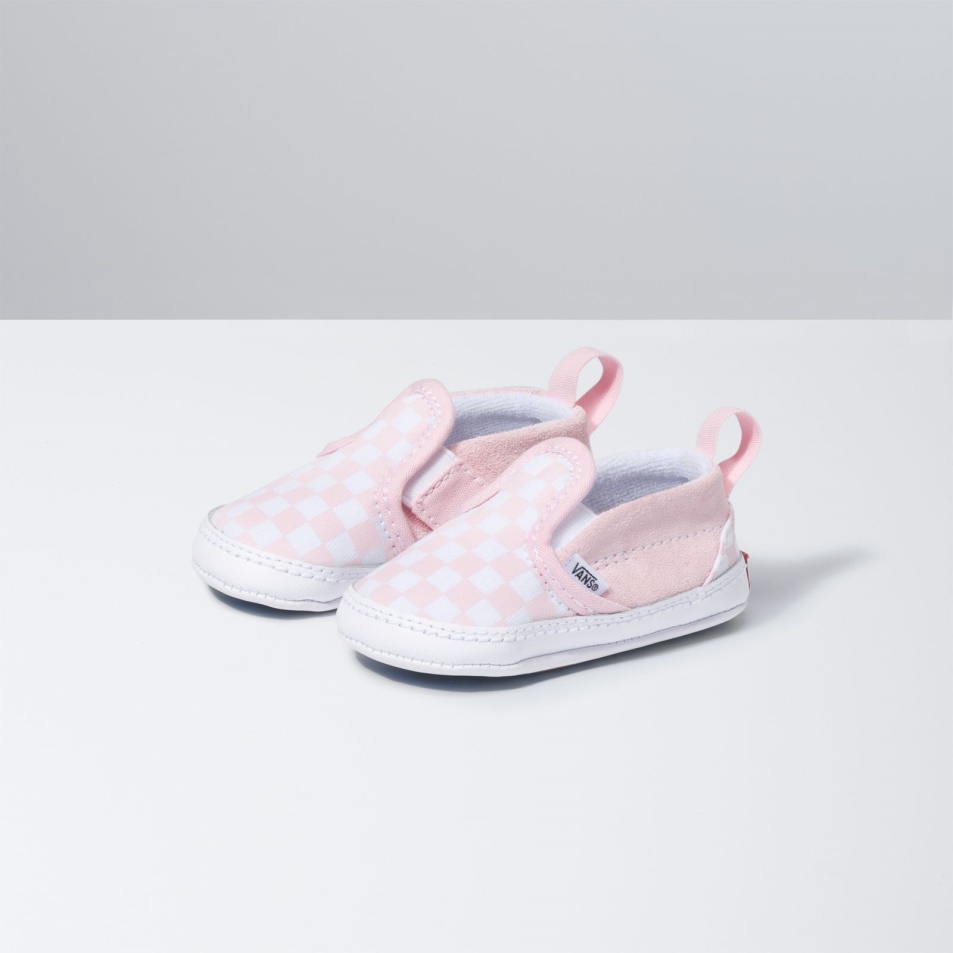 Furgonok Infant Checkerboard Slip-on V Kiságy Fehér