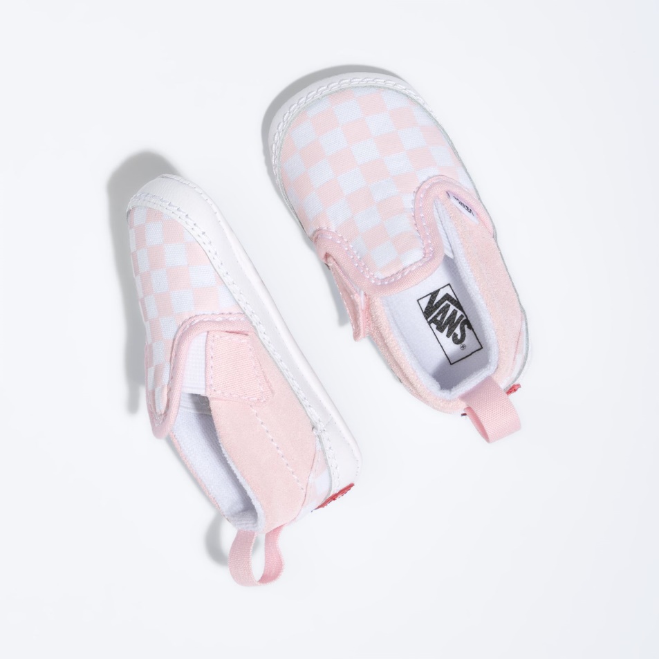 Furgonok Infant Checkerboard Slip-on V Kiságy Fehér