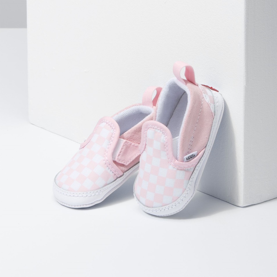 Furgonok Infant Checkerboard Slip-on V Kiságy Fehér