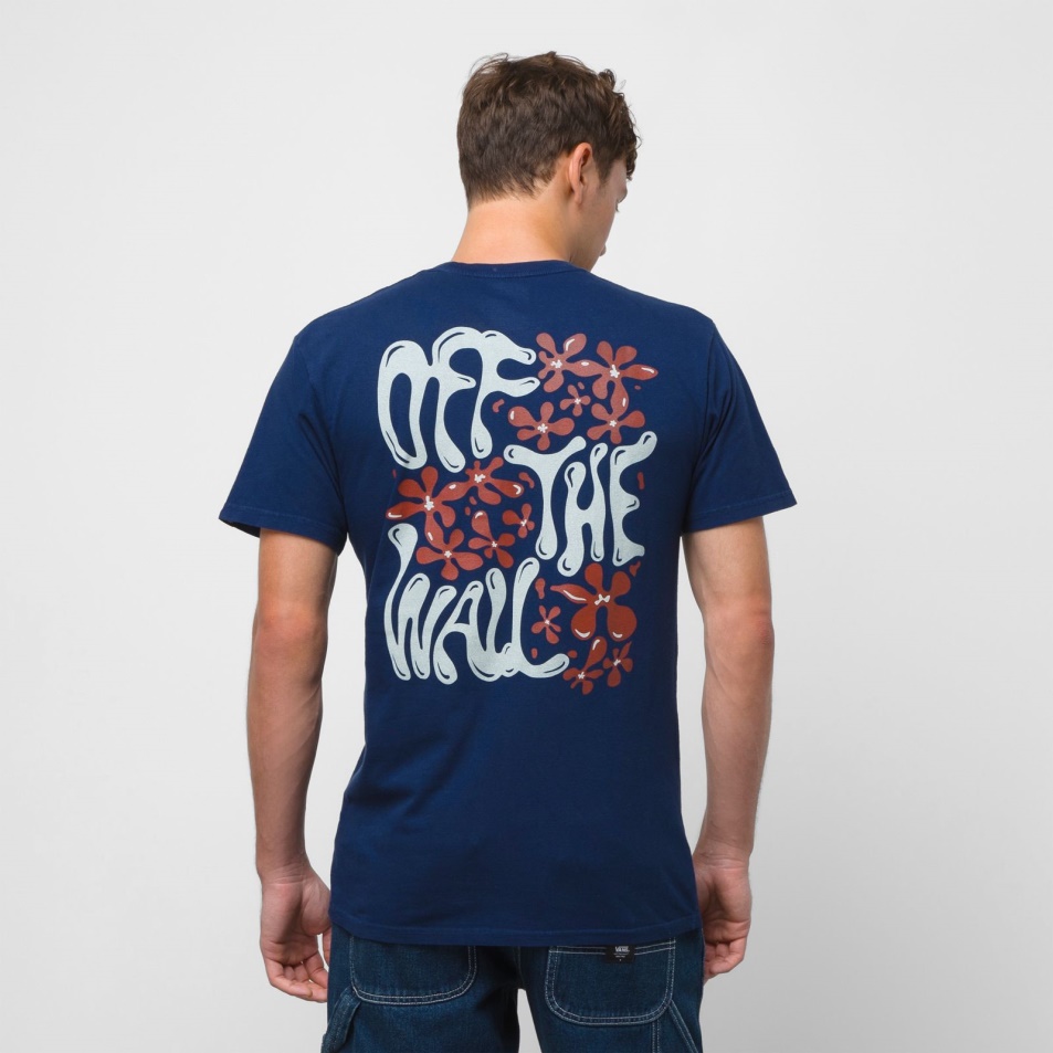 Vans Jazz Virágos Vintage Póló Ruha Blues