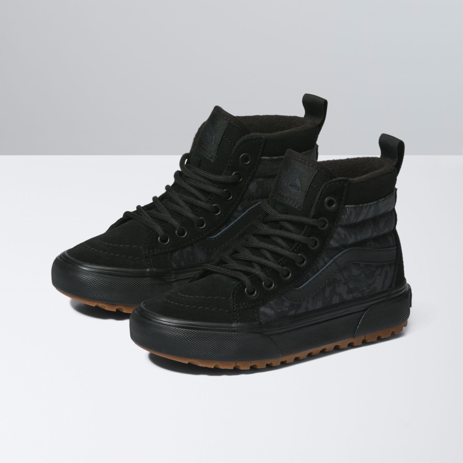 Vans Kids Camo Sk8-hi Mte Black