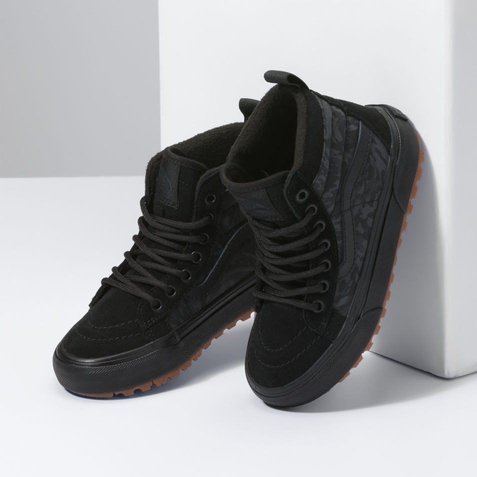 Vans Kids Camo Sk8-hi Mte Black