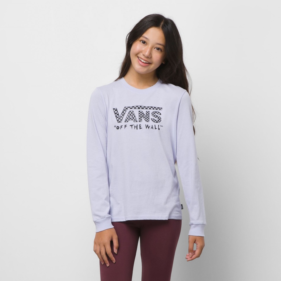 Vans Kids Center Mellkas Hosszú Ujjú Bff Póló Lila égbolt