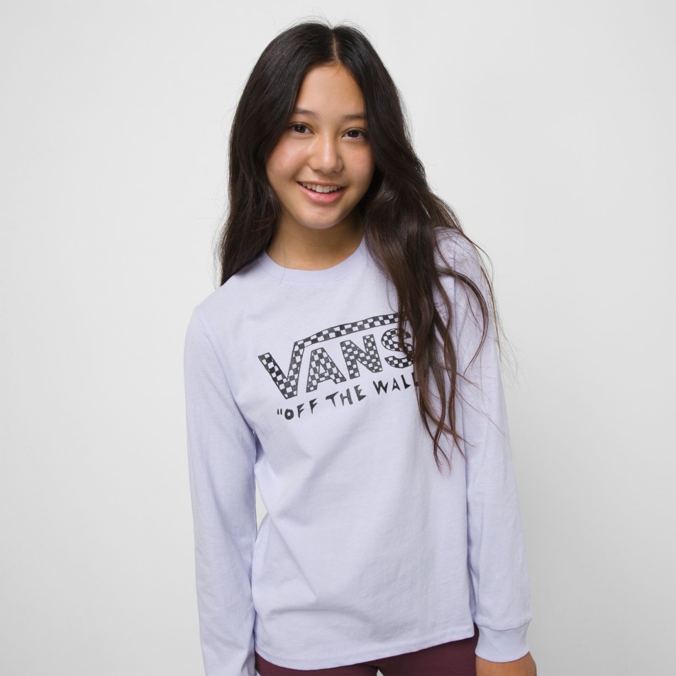 Vans Kids Center Mellkas Hosszú Ujjú Bff Póló Lila égbolt