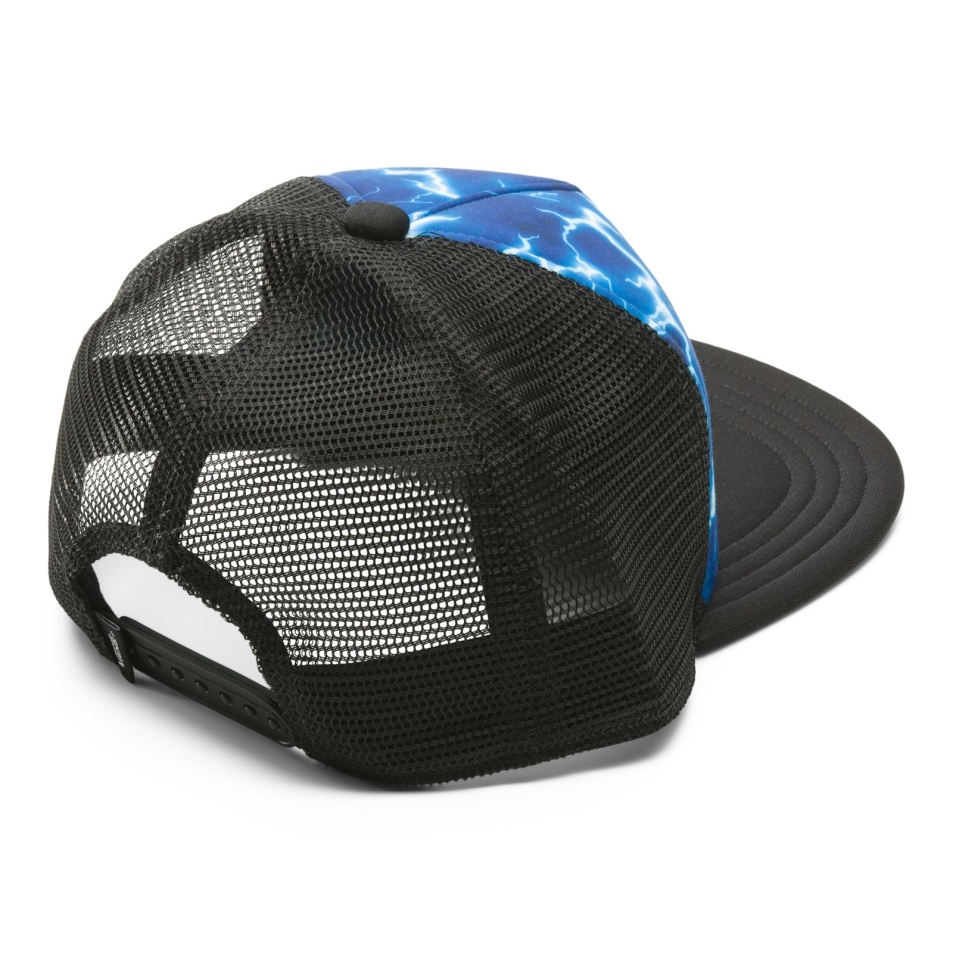Furgonok Gyerekek Klasszikus Patch Trucker Plus Kalap Igazi Kék-fehér