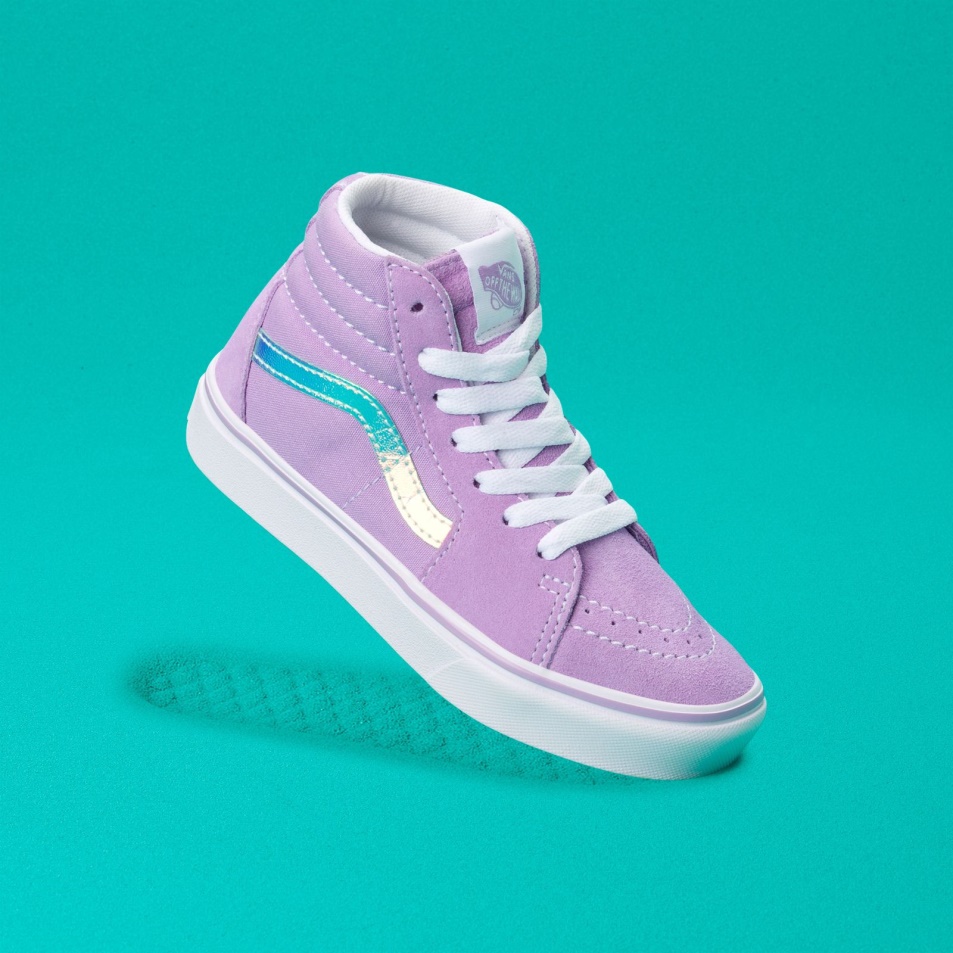 Vans Kids Comfycush Sk8-hi Irizáló áttetsző Lila