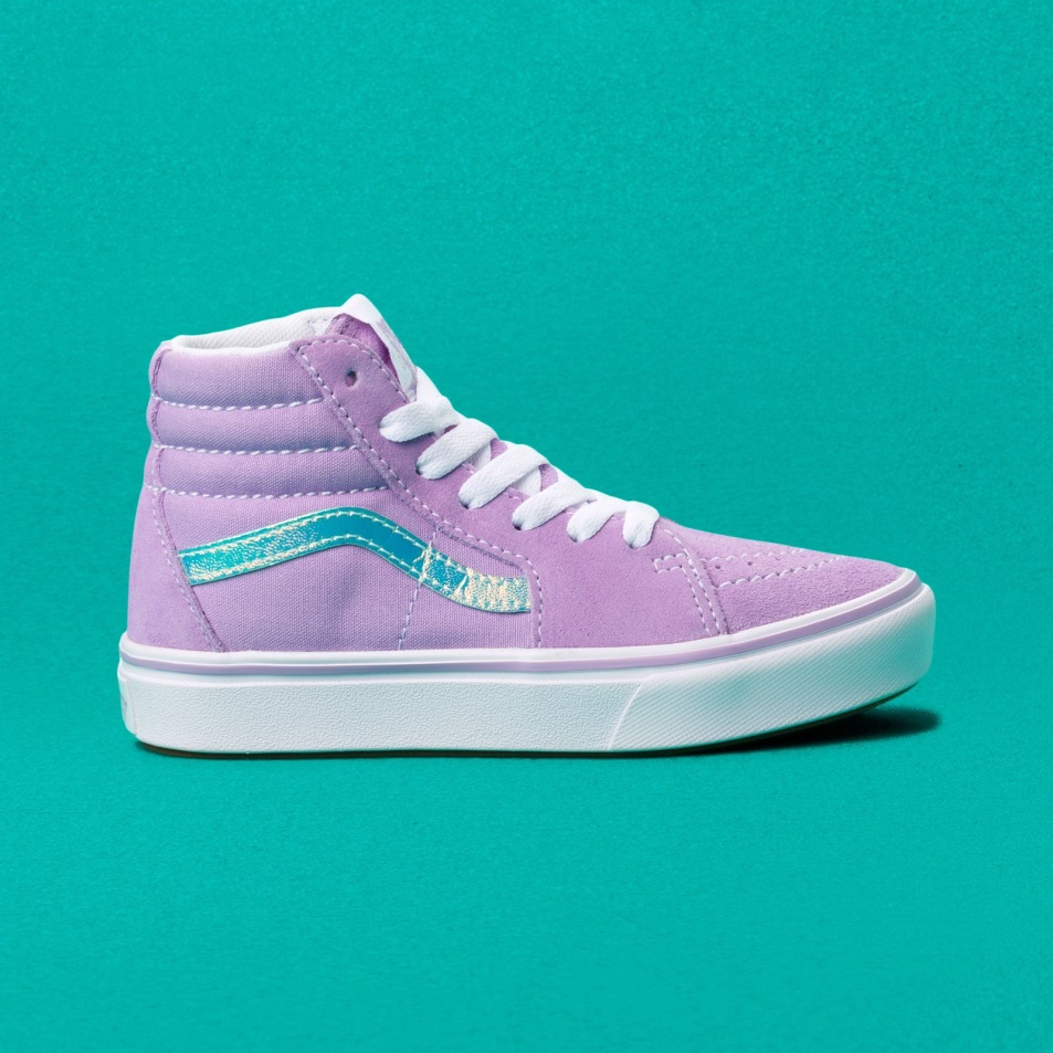 Vans Kids Comfycush Sk8-hi Irizáló áttetsző Lila