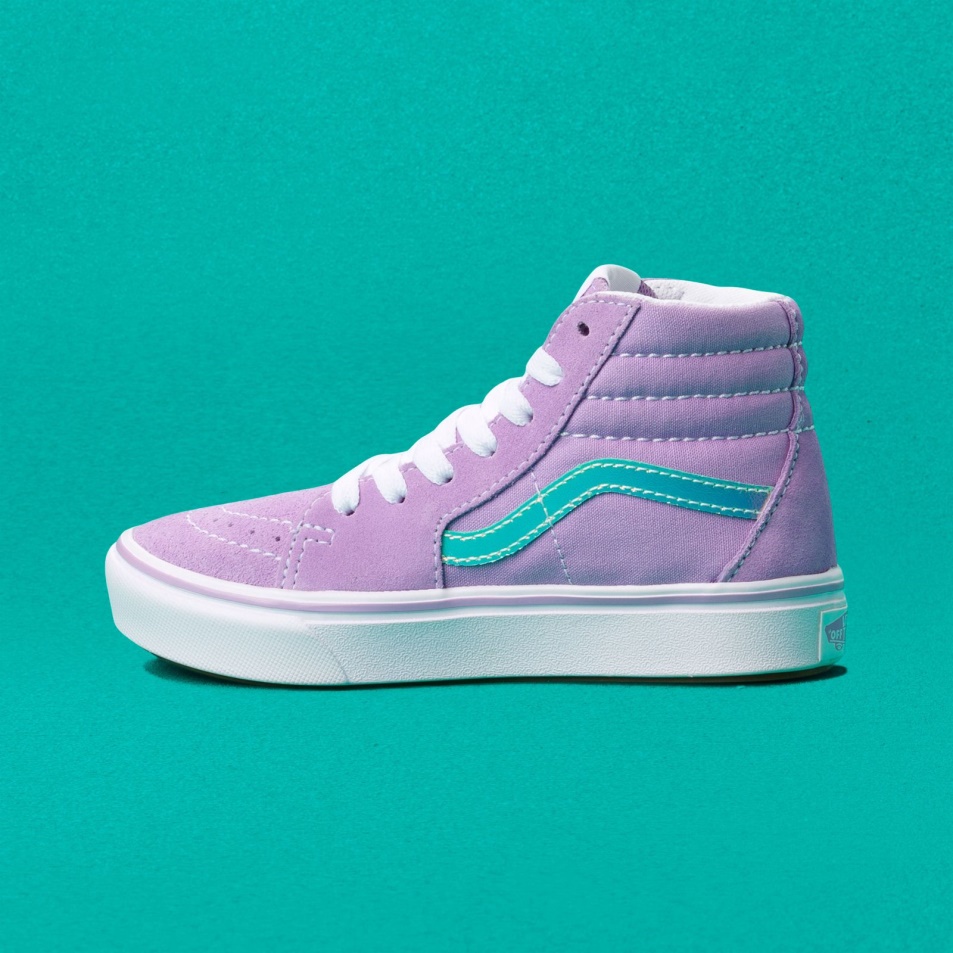 Vans Kids Comfycush Sk8-hi Irizáló áttetsző Lila