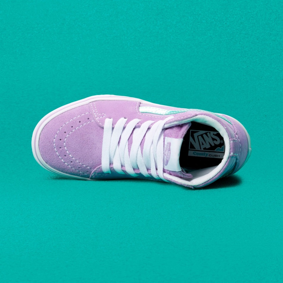 Vans Kids Comfycush Sk8-hi Irizáló áttetsző Lila