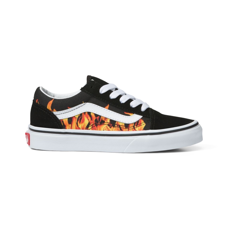 Furgonok Gyerekek Digi Flame Old Skool Fekete