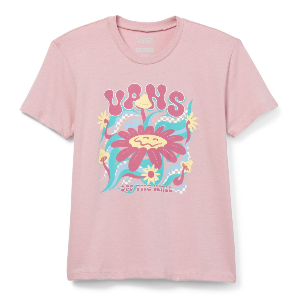 Vans Kids Feeling Groovy Póló Furgonok Hideg Rózsaszín