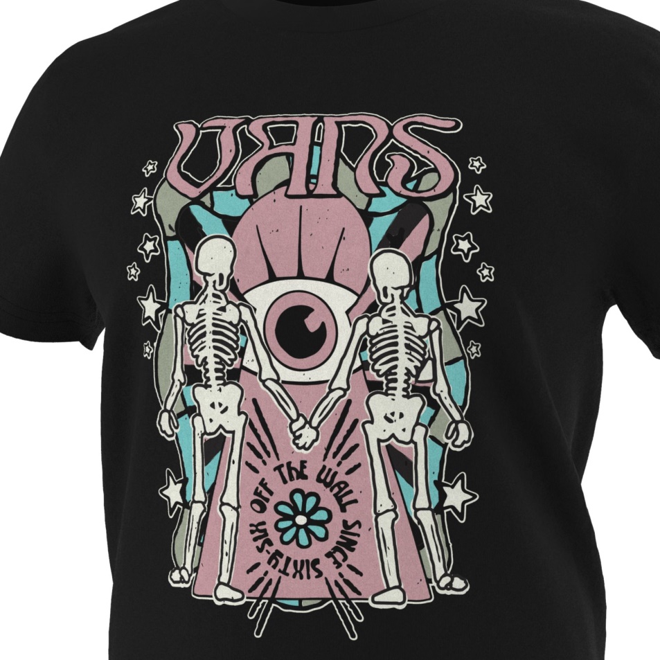 Vans Kids Gem N Eye Póló Fekete