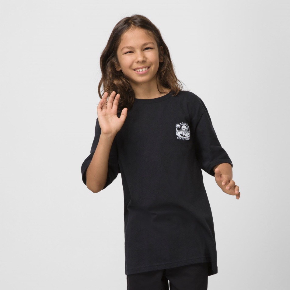 Vans Kids Layback Tenyér Póló Fekete
