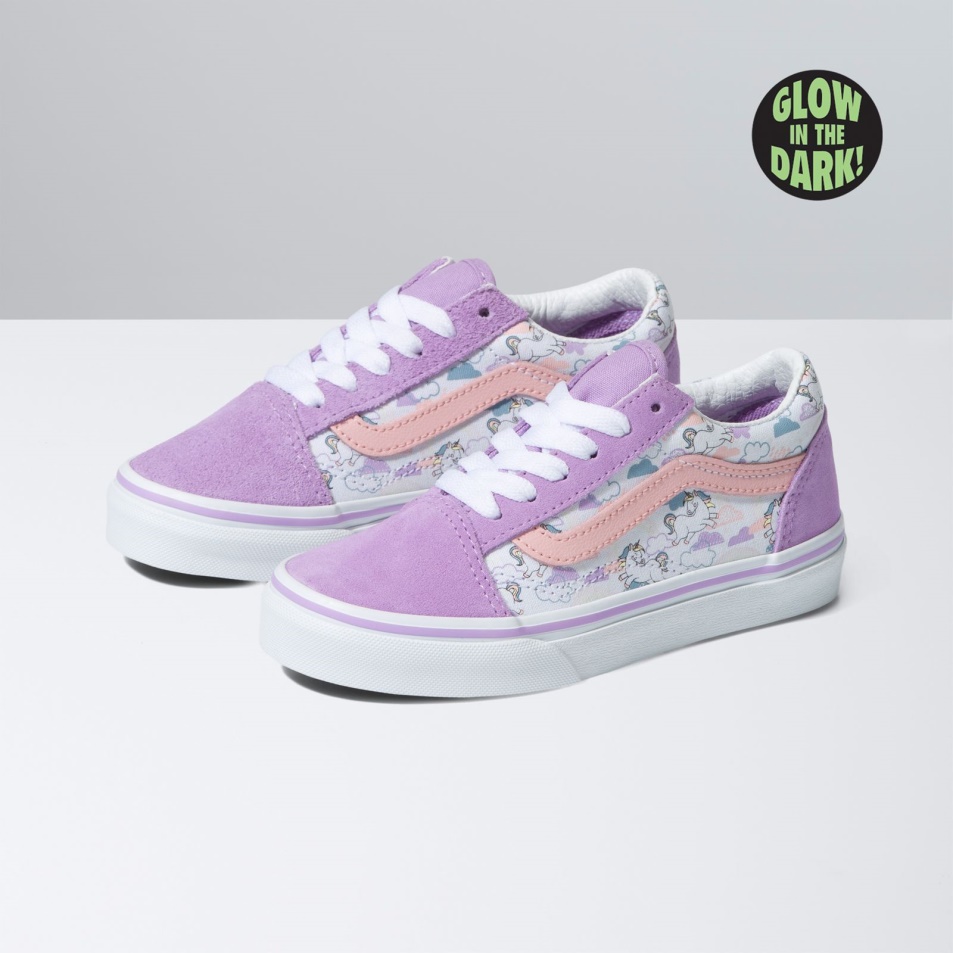 Vans Kids Old Skool Mythical Glow Puszta Lila