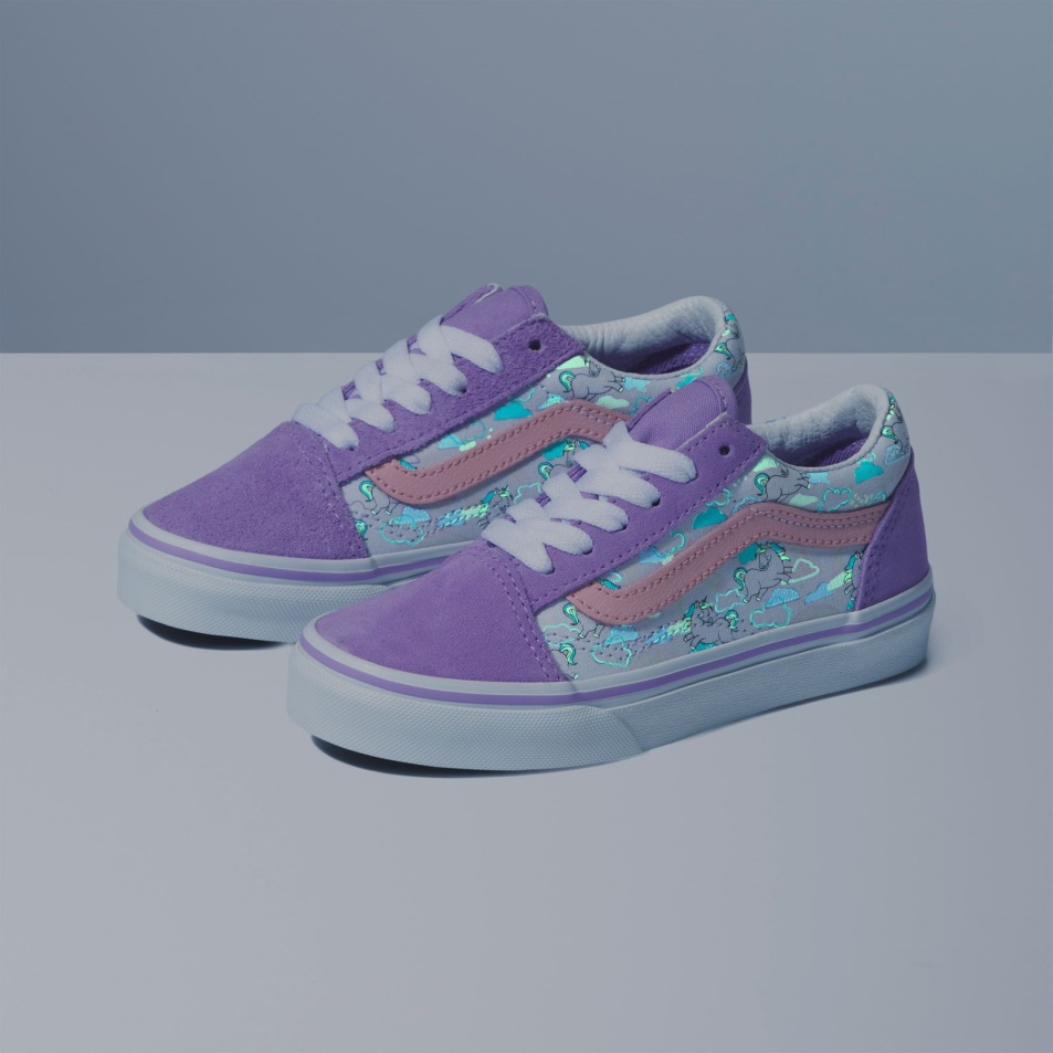 Vans Kids Old Skool Mythical Glow Puszta Lila