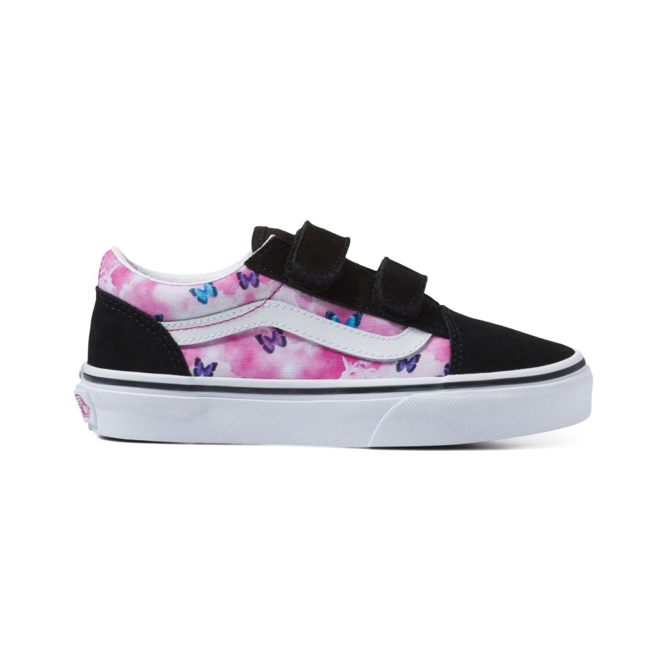 Vans Kids Old Skool V Butterfly Dream Fukszia Piros-true White