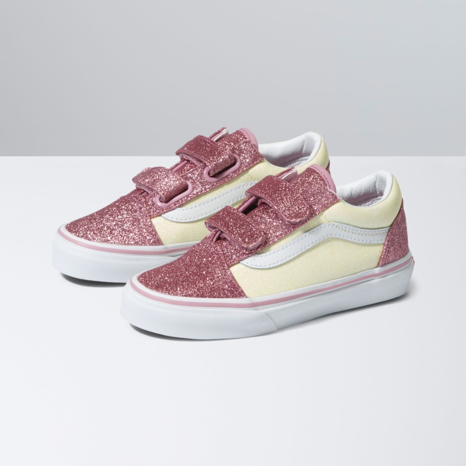 Vans Kids Old Skool V Csillogó Két Tónusú