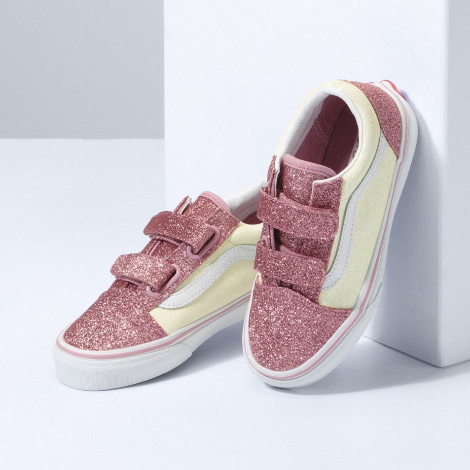 Vans Kids Old Skool V Csillogó Két Tónusú