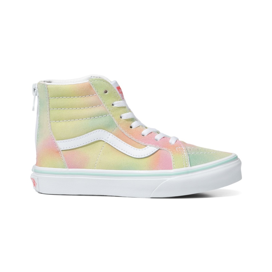 Furgonok Gyerek Szivárvány Velúr Sk8-hi Zip Pasztell Multi