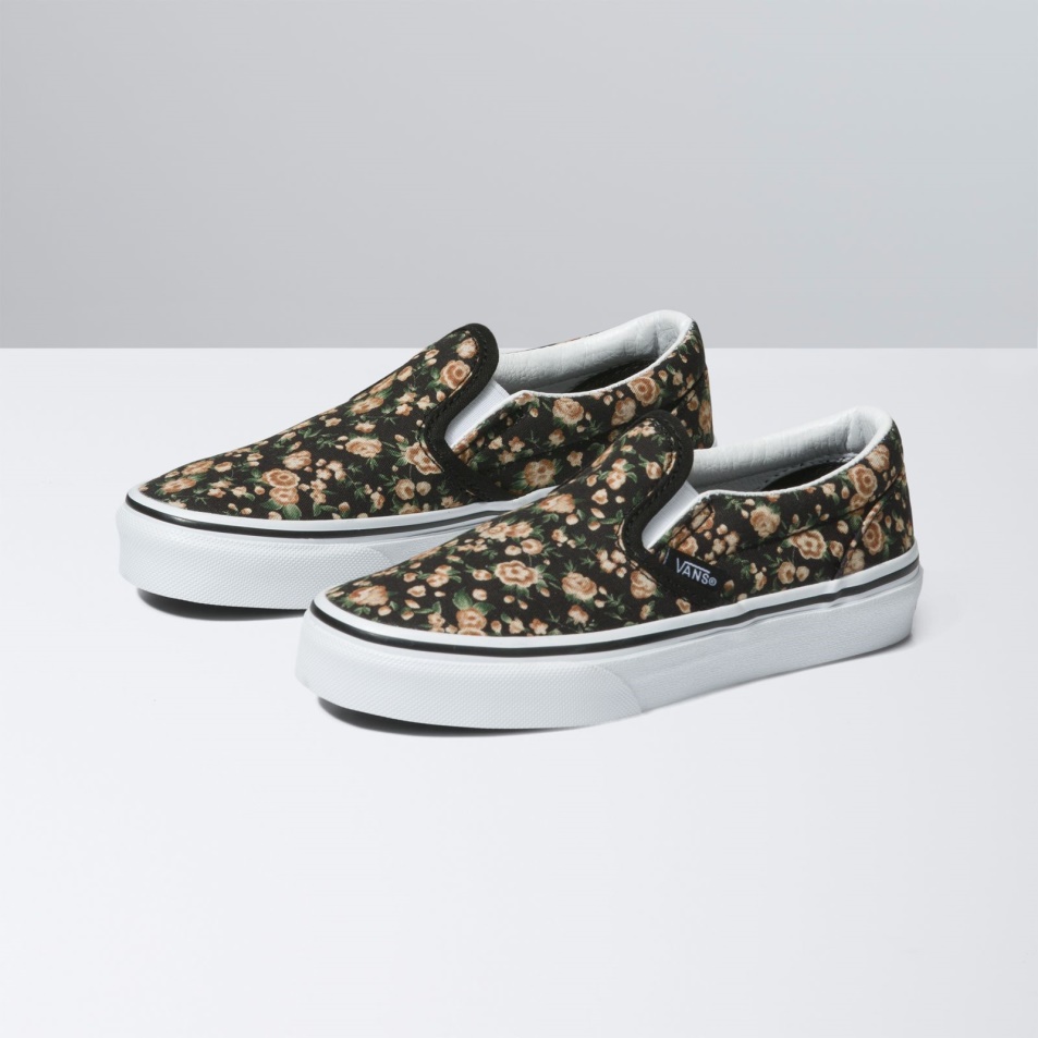 Vans Kids Rose Dreams Klasszikus Bebújós Fekete-fehér